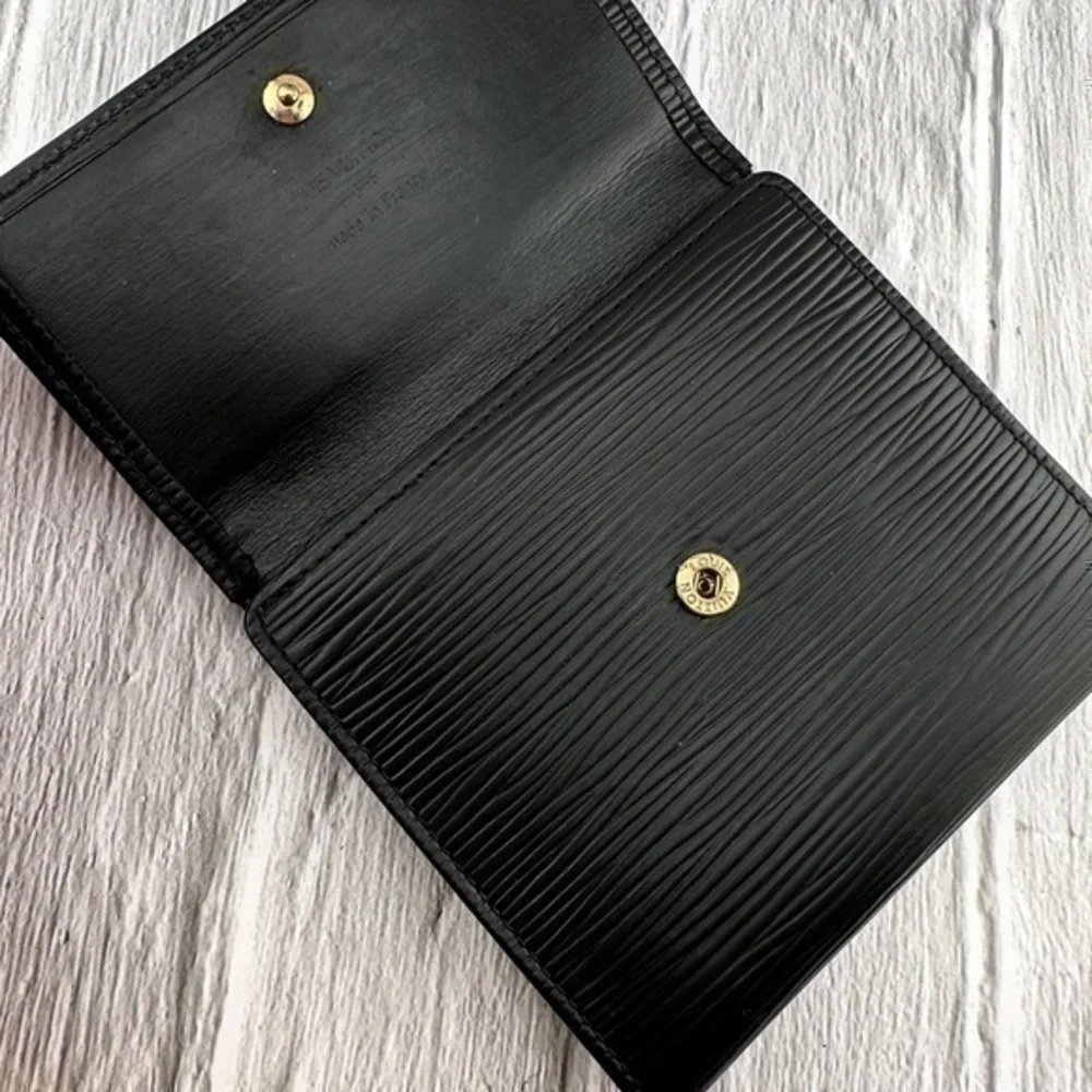 AUTHENTIC Louis Vuitton Marco Wallet. Black.